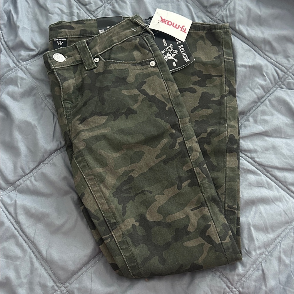 Camouflage Print True Religion Jeans